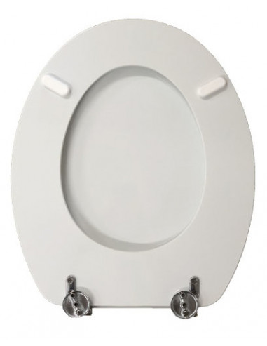 Toilet seat covers Erika Uni hatria Coated Wood in White Polyester Resin 
