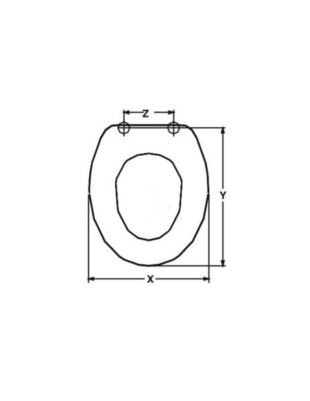 TOILET SEAT WC IDEAL STANDARD PONTI ADAPTABLE IN DUROPLAST