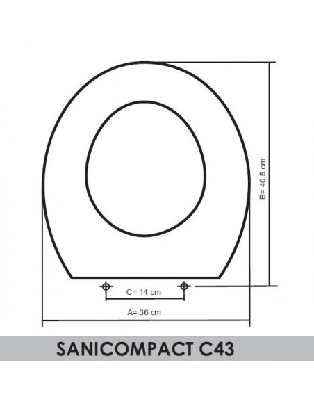 SFA-SANITRIT SANICOMPACT C43 ADAPTABLE